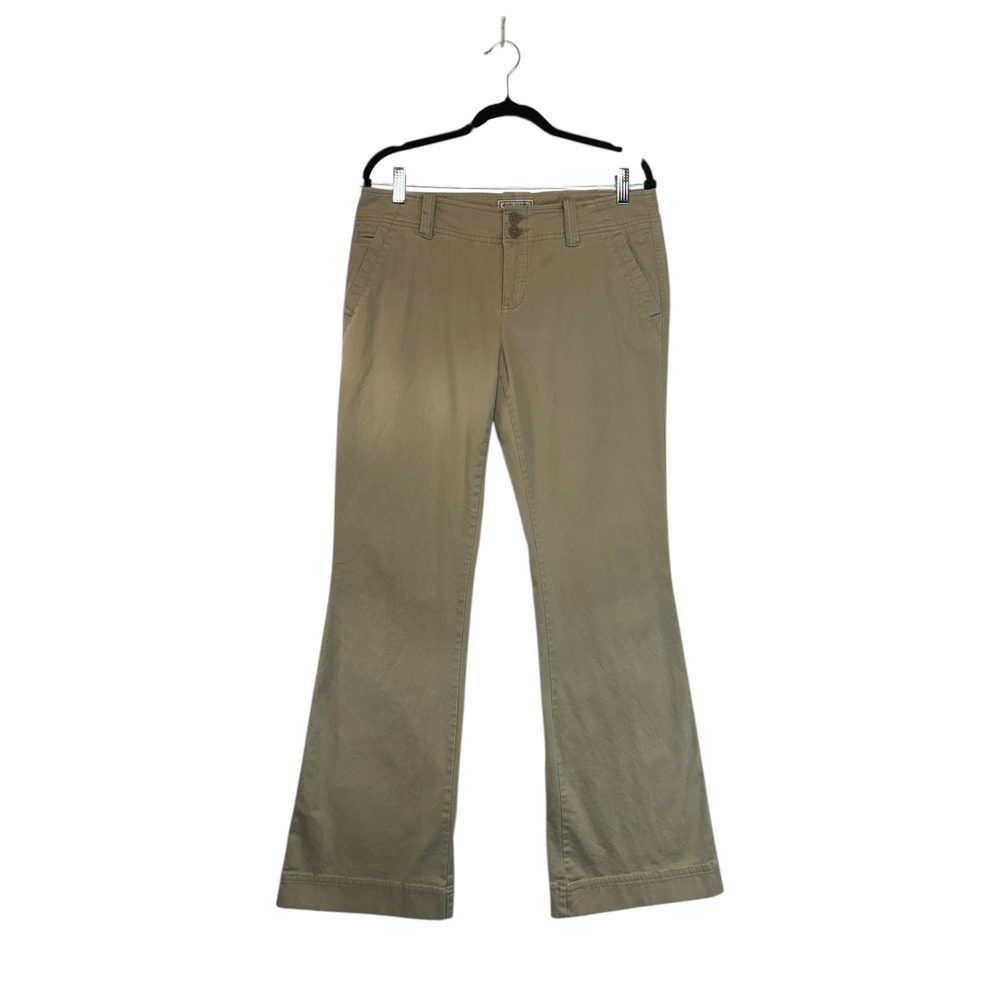 American Eagle Outfitters Women Khaki Bootcut Flare Pants Y2K 90s Retro Sz 10